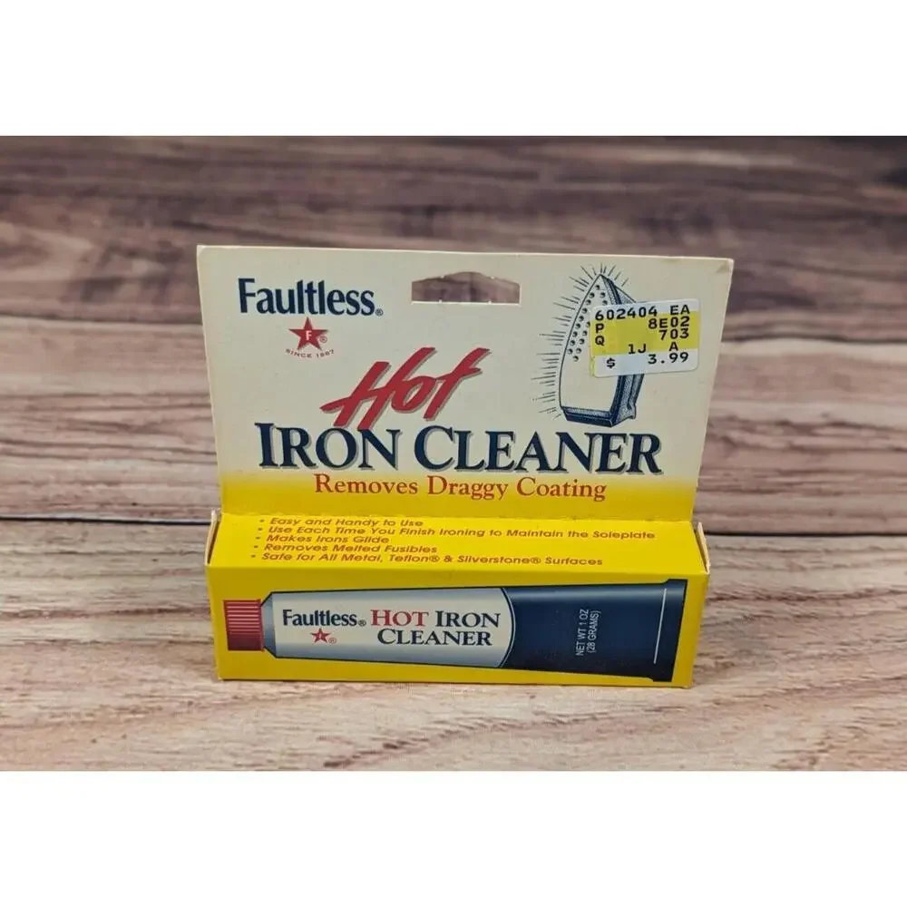 Faultless Starch Hot Iron Cleaner 1oz 28 Grams Removes Draggy Coating Made in US